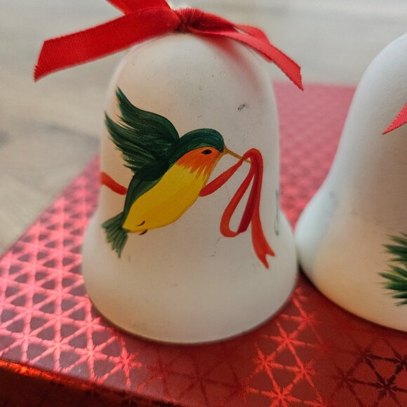 Vintage PAIR 2 Signed Sandstone Creations AZ Christmas Ornaments Bird Southwest - Picture 2 of 5
